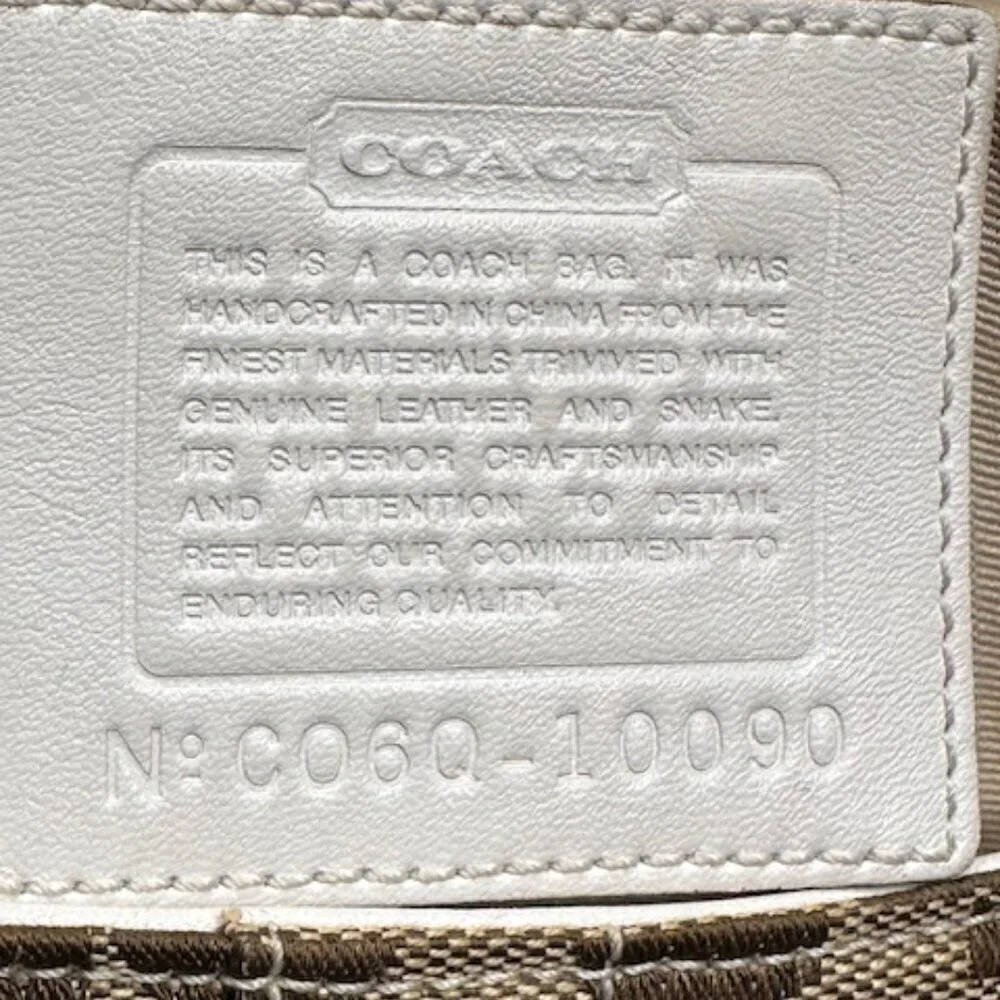 Coach Signature Jacquard Patchwork with Leather & Snake Trim - Picture 9 of 15